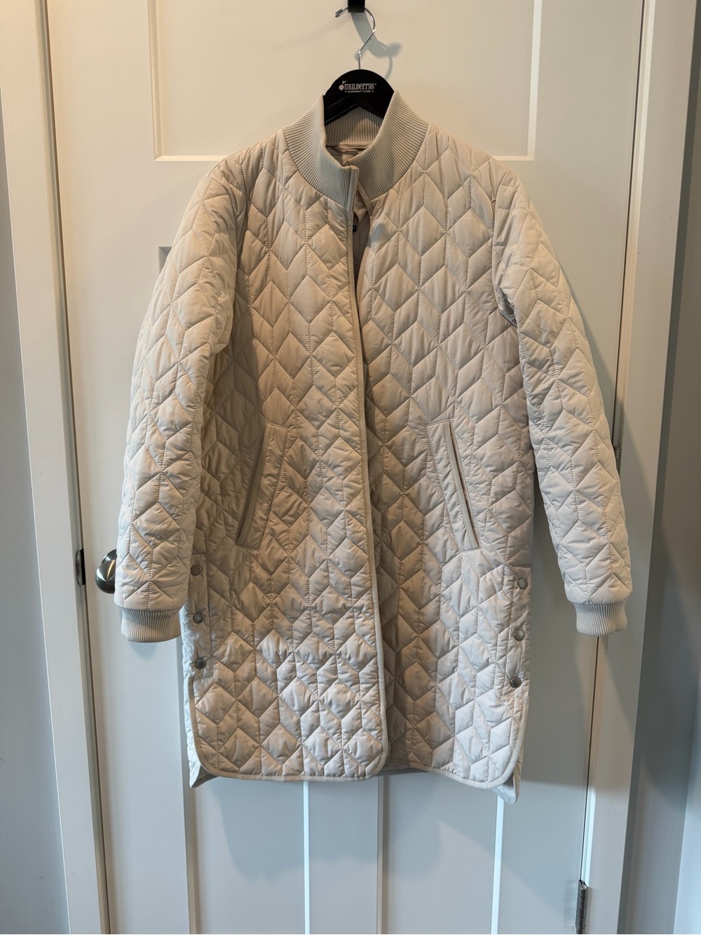 Ilse Jacobsen Light Cream Quilted Utility Coat